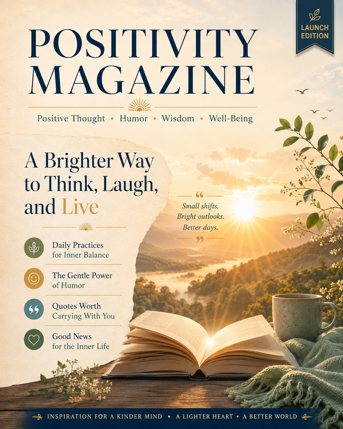 Cover for Positivity Magazine